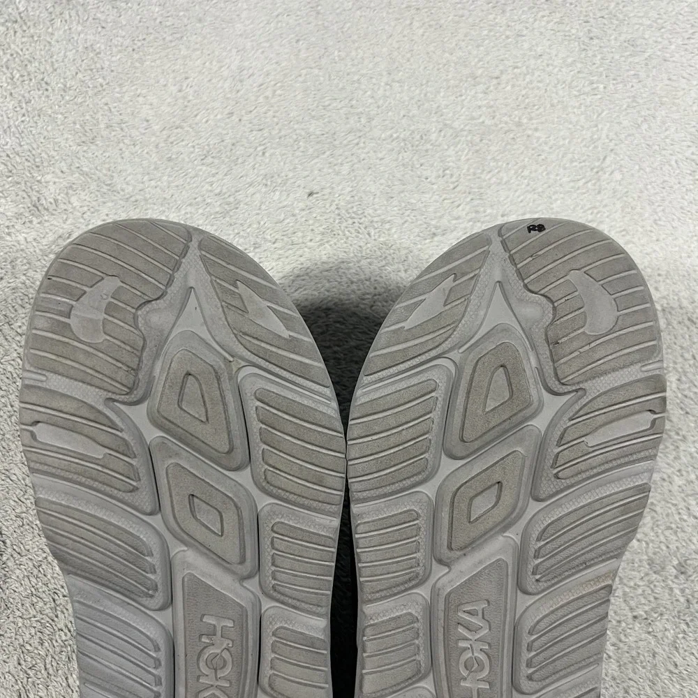 Hoka One One ORA Recovery Slides 3 Gray Sandals Mens 8 Womens 10